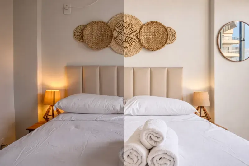 Shoot 4, before and after AI editing, Glisting